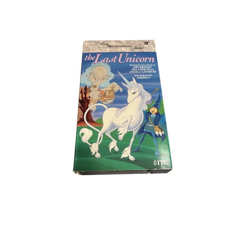 The Last Unicorn VHS Jeff Bridges  Angela Lansbury Mia Farrow *Tested